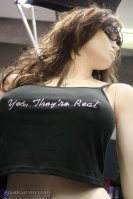 Yes, They're Real - No, They're Not!: I had to ponder the deeper implications of this t-shirt and the mannequin it adorned.